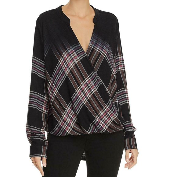 Splendid Tops - Splendid Plaid Rayon Blouse Medium  NWT